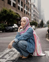 Cloudline Shawl - Pink
