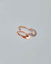 Bling Ring Brooch - Rose Gold