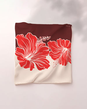 Semarak Satin Square - Merah