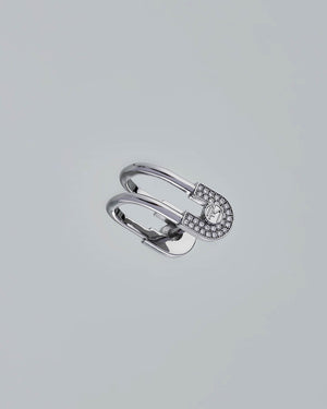 Bling Ring Brooch - Silver