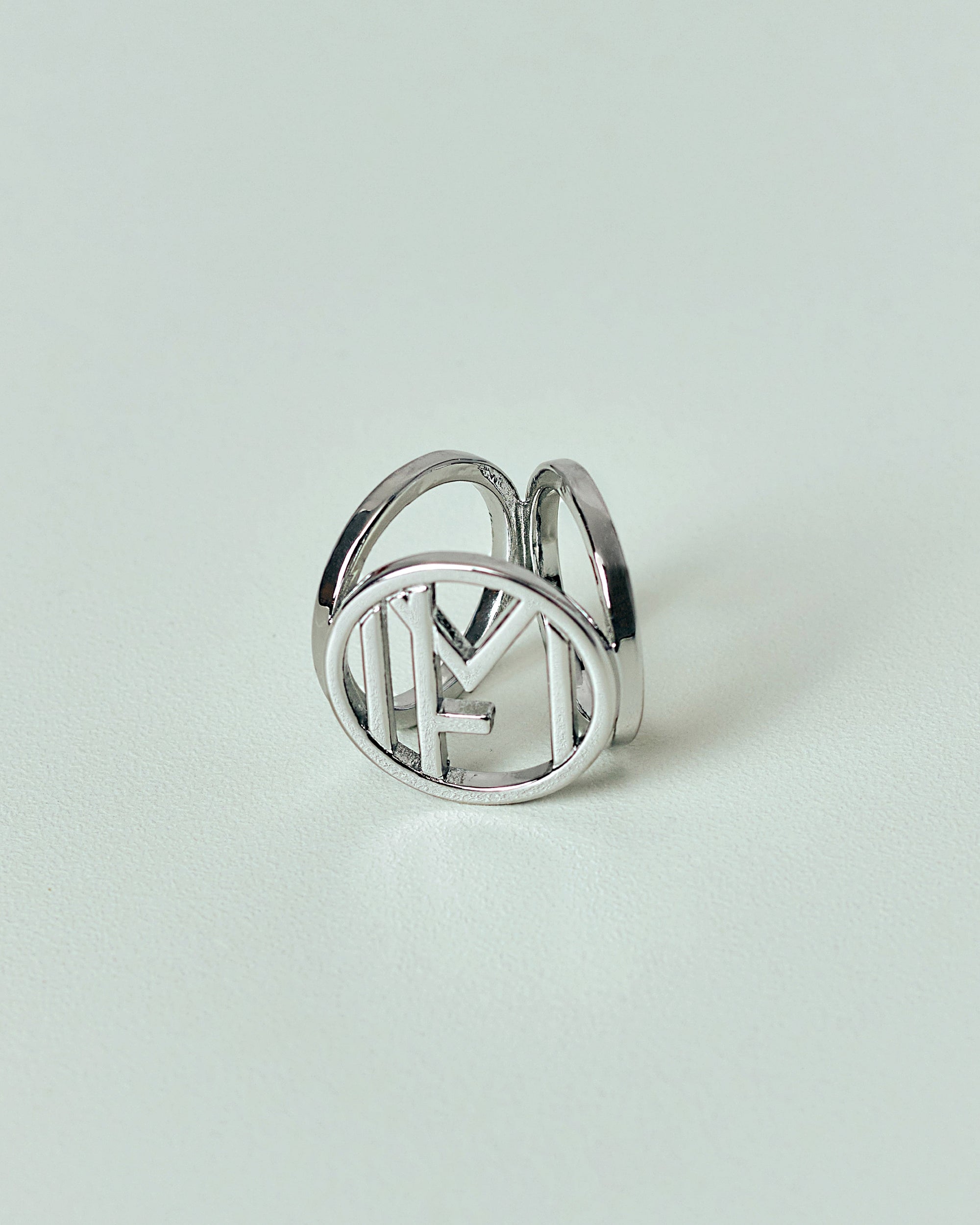 MF Ring Brooch - Silver