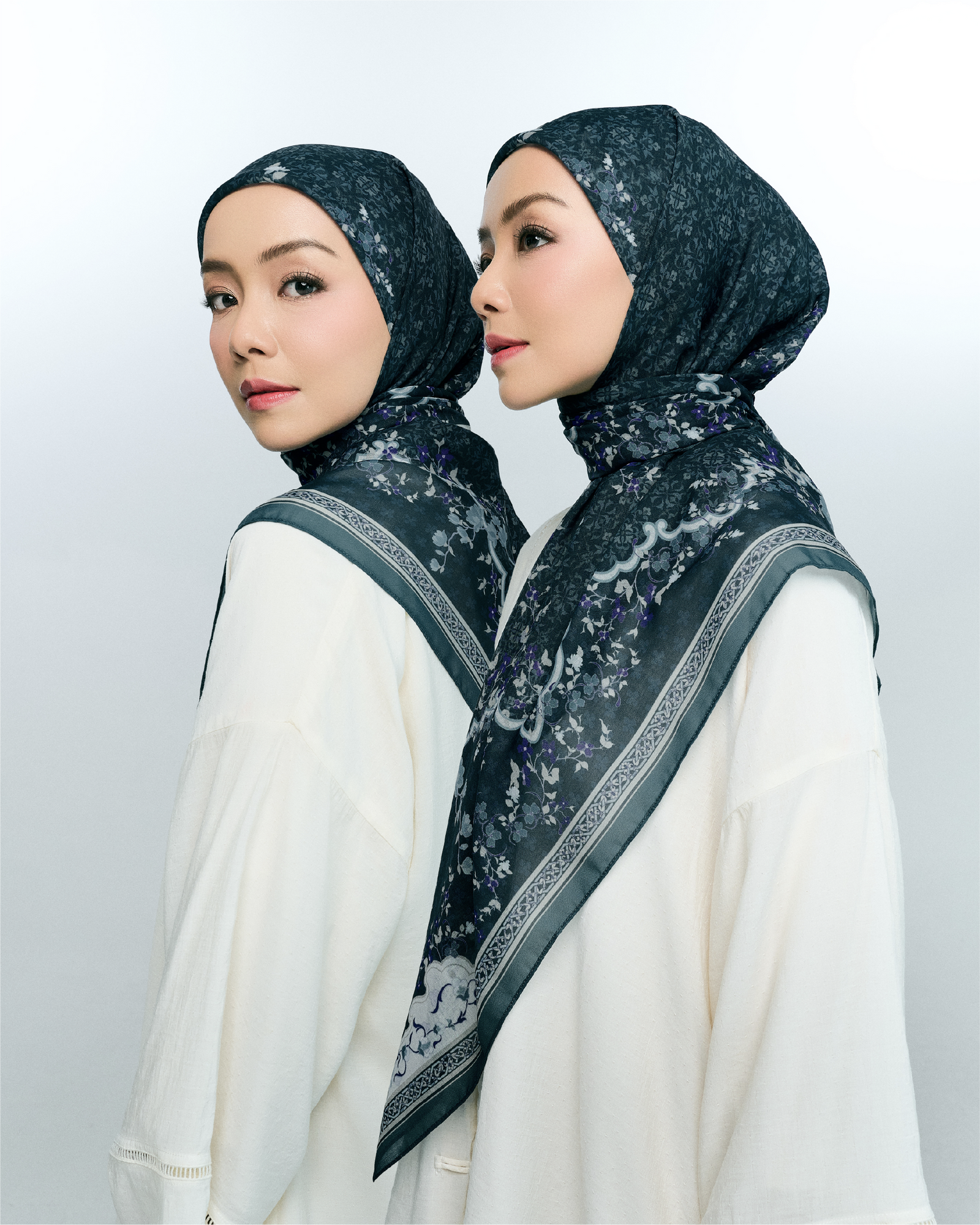 Adinda Voile Square - Teal