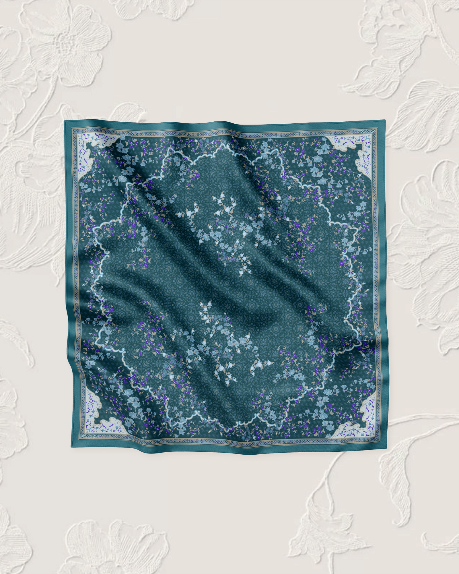 Adinda Voile Square - Teal