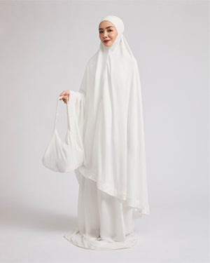 Elina Prayer Robe - White