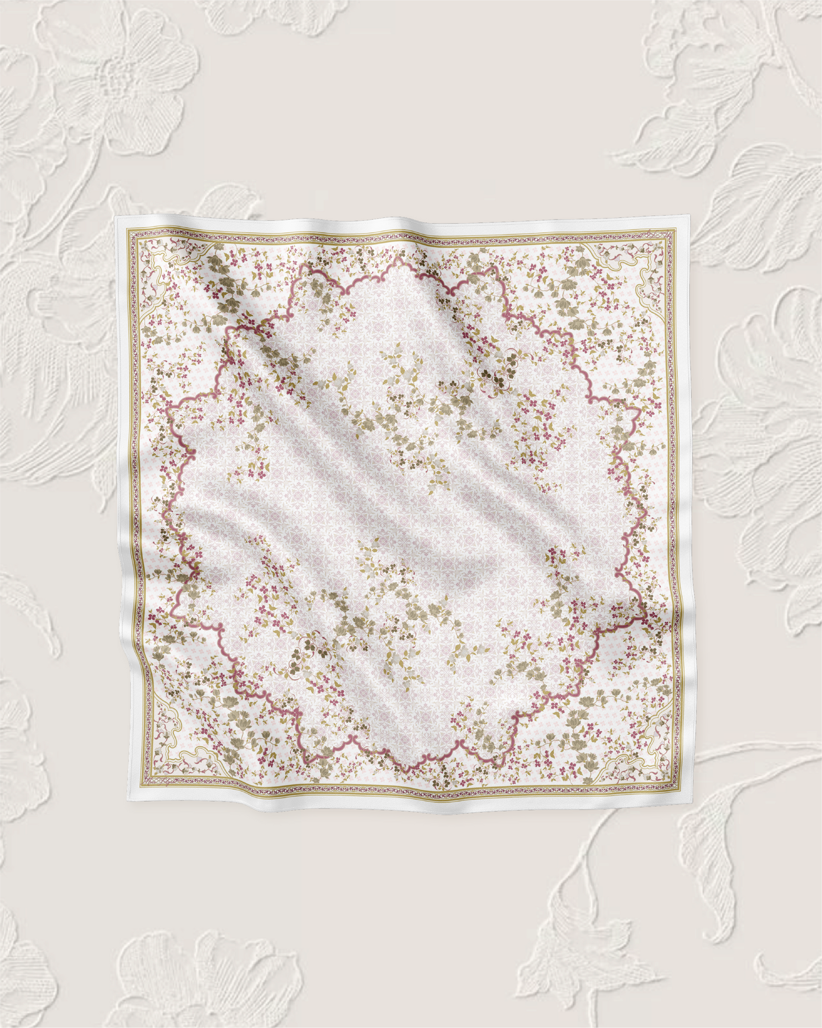 Adinda Voile Square - White