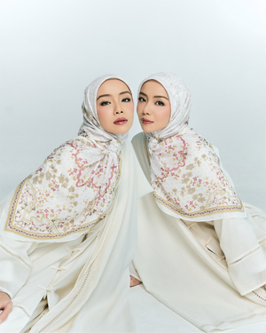 Adinda Voile Square - White